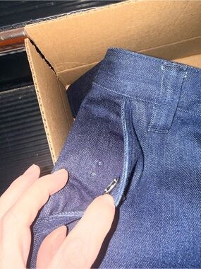 Men's Dark Blue Denim Jeans - Classic Straight Fit